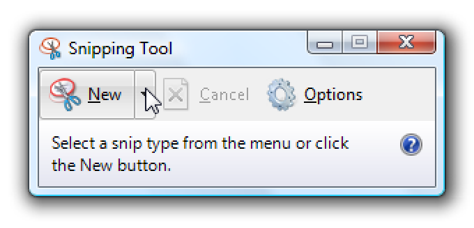 windows 7 snip shortcut